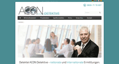 Desktop Screenshot of acon-detektive.com